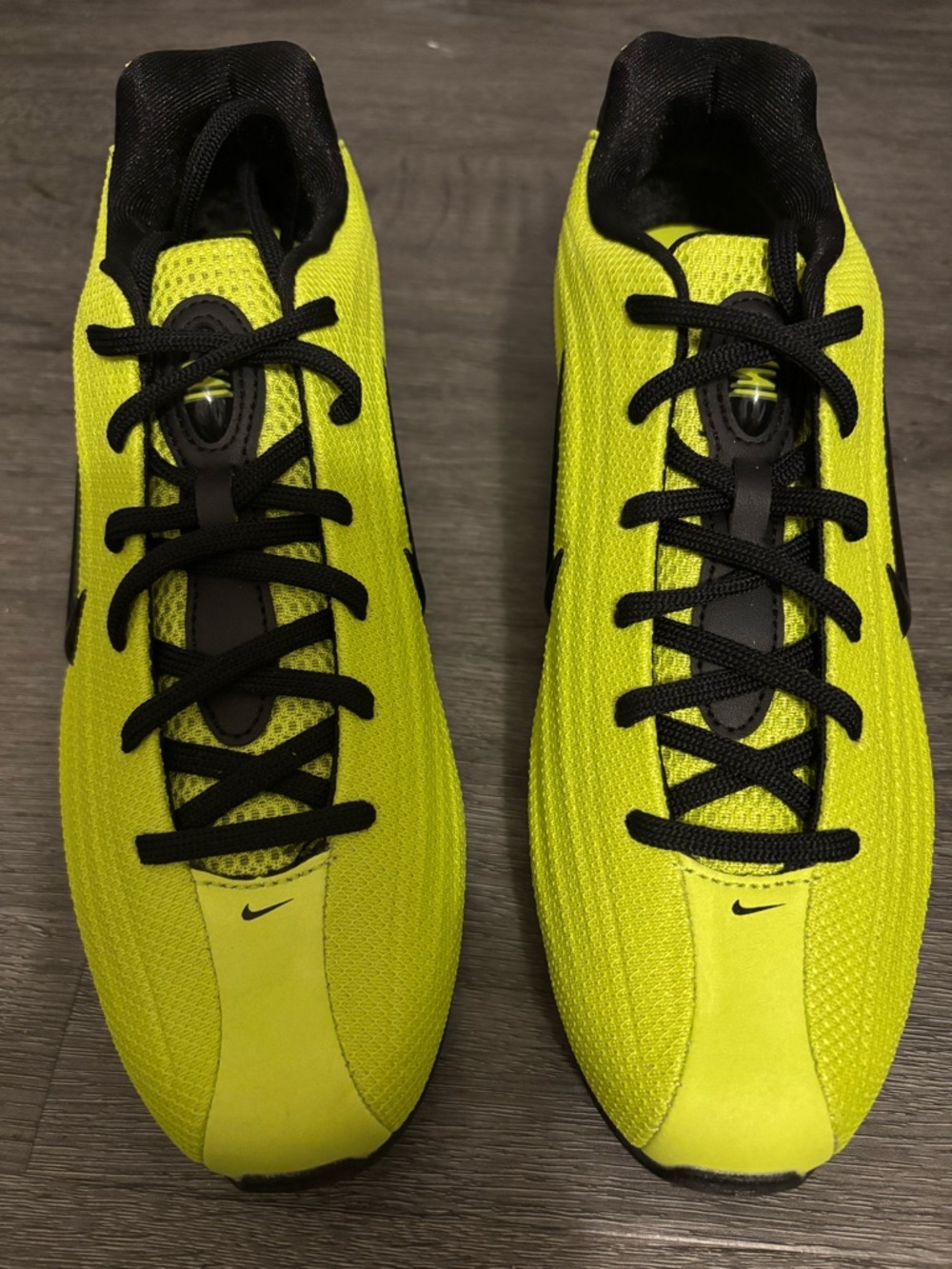 Women’s Black & Neon Yellow Running Sneakers